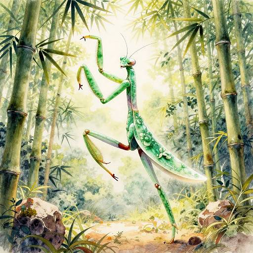 Legendary Jade Mantis Spirit Dance