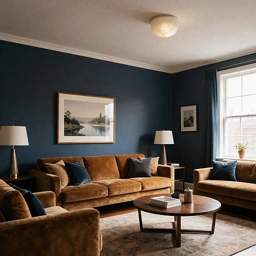 Chic Mid-Century Modern Urban Living Room