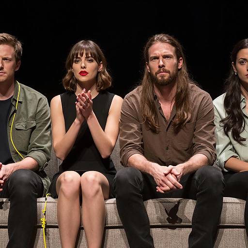 Candid Group Moment on a Couch