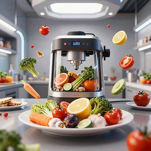 Futuristic Instant Food Generator
