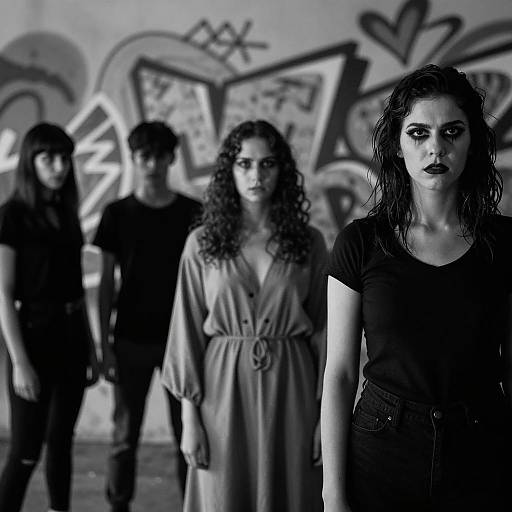 Shadowy Figures and Abstract Graffiti