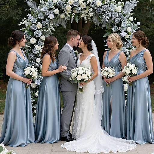 Elegant Steel Blue Wedding Theme