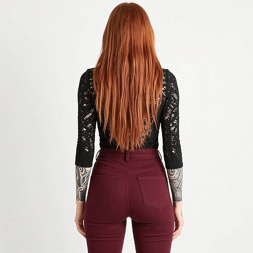 Back View of Tattooed Woman