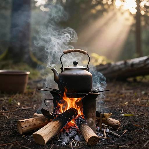 Rustic Outdoor Unataza Coffee Scene