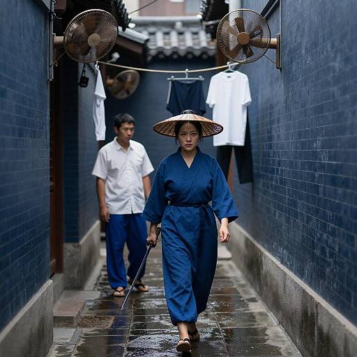 Mysterious Alley with Dynamic Characters