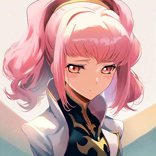 Illustration of Anya alstreim, code geass in the style of Manino (mofuritaionaka)