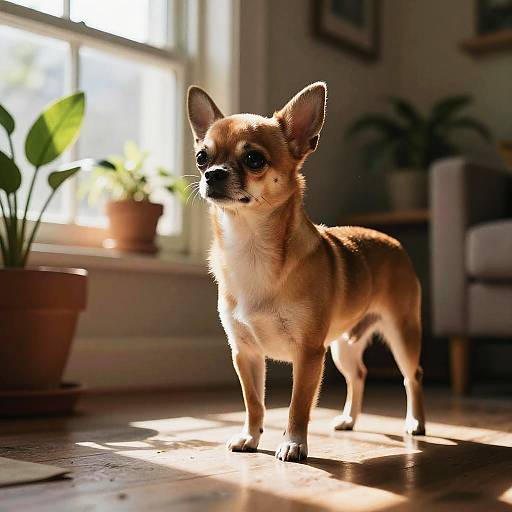 Photorealistic Chihuahua in Cozy Setting