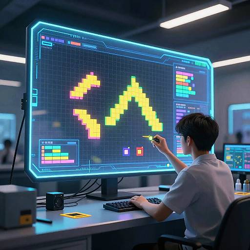 Futuristic AI Pixel Art Generator