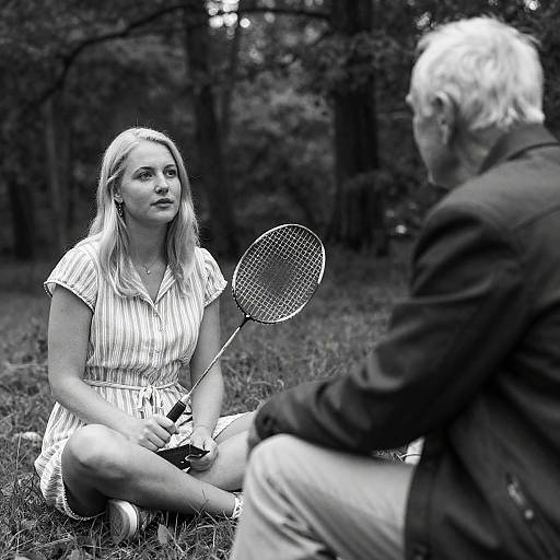 Black and White Forest Portrait Photograph