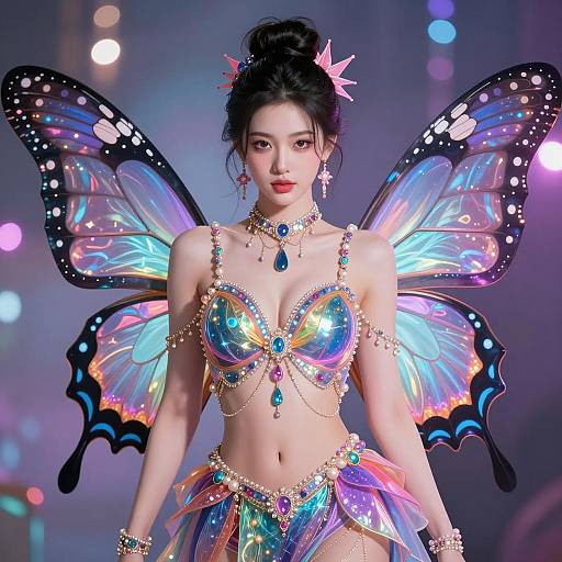 Ethereal Rave Butterfly Fantasy Character
