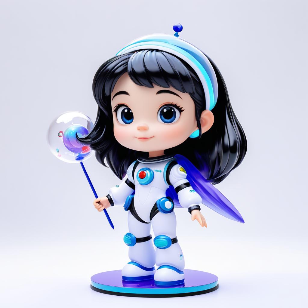 Adorable Cartoon Astronaut Toy Design