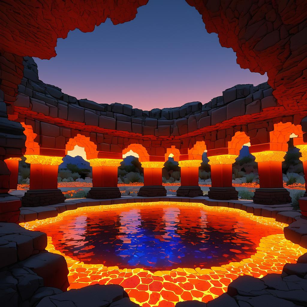 Southwestern Crystal Grotto at Dusk