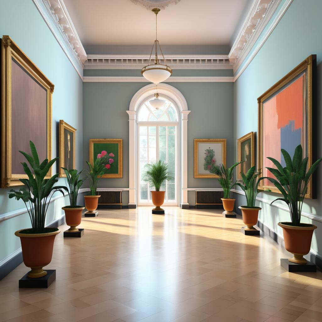 Elegant Art Museum Interior Print