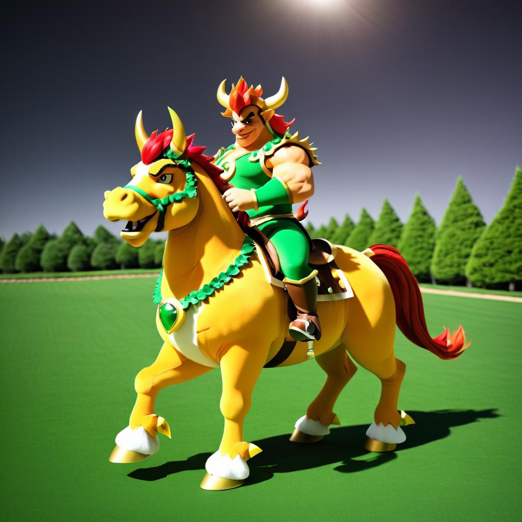 Bowser Reimagined as a Centaur Creature