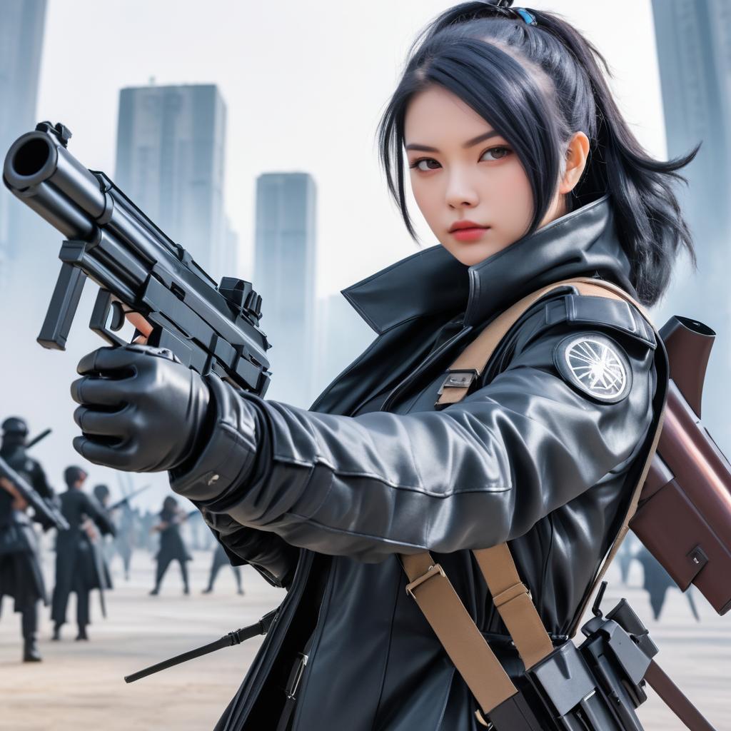 Dystopian Assassin: Cosplay Portrait Art