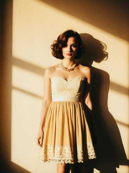 Elegant Bohemian Chic Woman in Dress