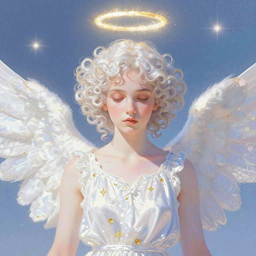 Celestial Angel with Ethereal Pastels