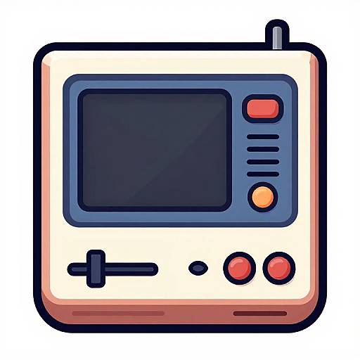 Retro 70s Gaming Console UI