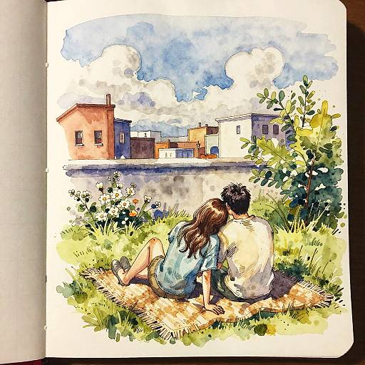 Romantic Rooftop Garden Moment