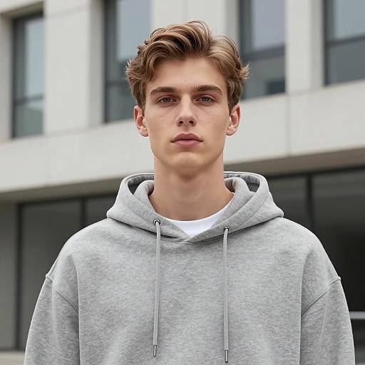 Stylish Young Man in Urban Fashion