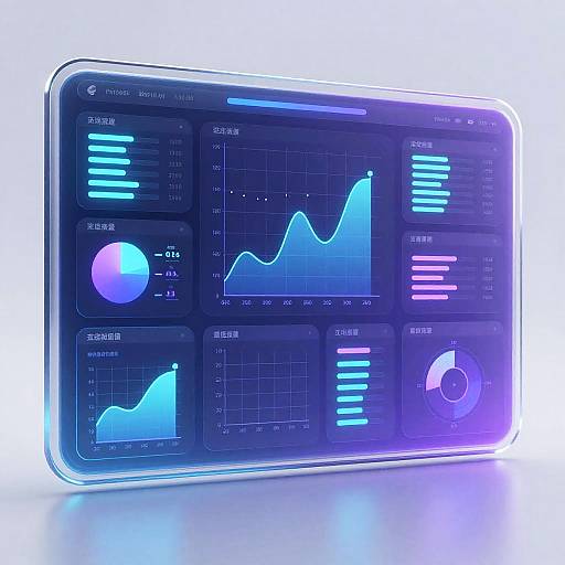 Futuristic Abstract Digital Dashboard
