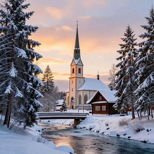 Serene Winter Christmas Paradise