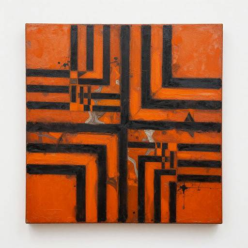 Tigrato Abstract Vibrant Geometric Art