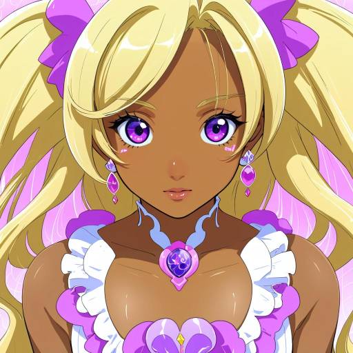 Illustration of Amamiya elena, precure in the style of Momio