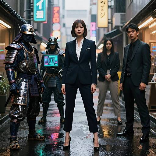 Neon Samurai Corporate Editorial Portraits