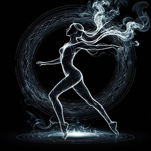 Ethereal Dancer Logo in HDR Line Art Ethereal Dancer Logo in HDR Line Art