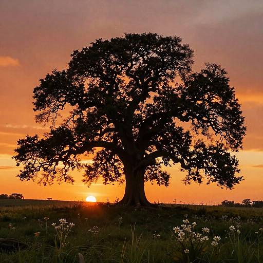 Ancient Oak at Sunset Hill