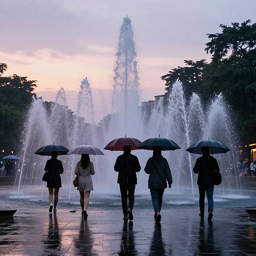 Twilight Raindrops of Liquid Memory