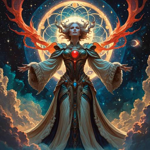 Celestial Titan Embracing the Cosmos