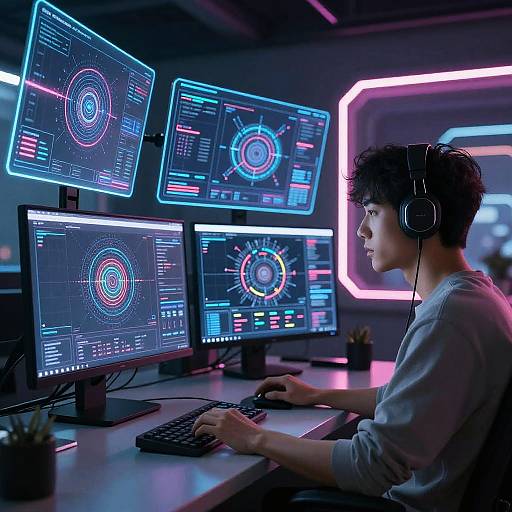 Futuristic DreamBooth AI Workspace