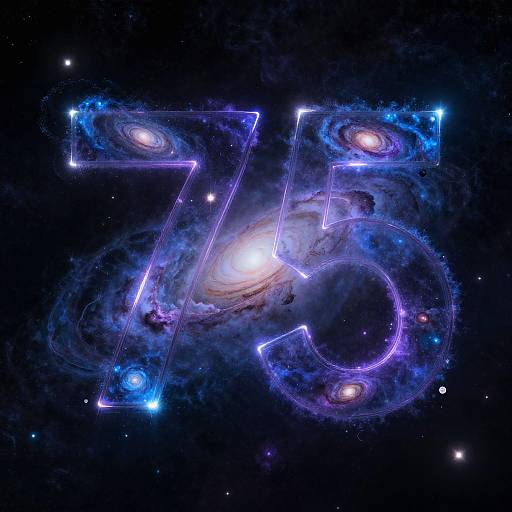 Digital art of the number 