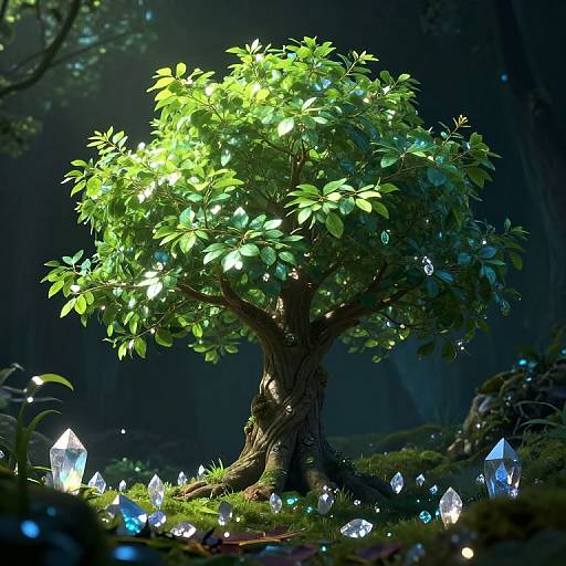 Luminous Tree of Hidden Worlds