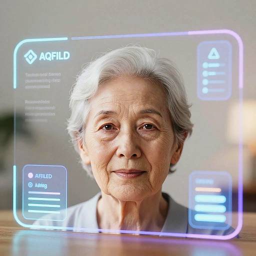 Futuristic Digital Photo Aging Interface