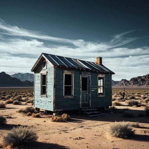 Abandoned Tiny Home in Desert Dystopia