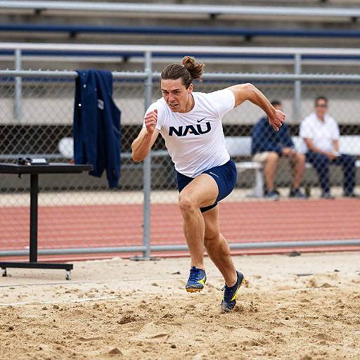 Dynamic Athlete Sprinting on Track