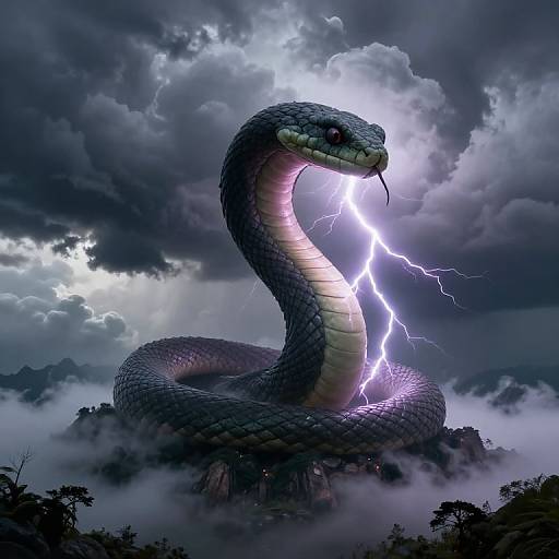 Serpent Storm Cloud Lightning