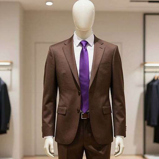 Mannequin in Brown Suit Display