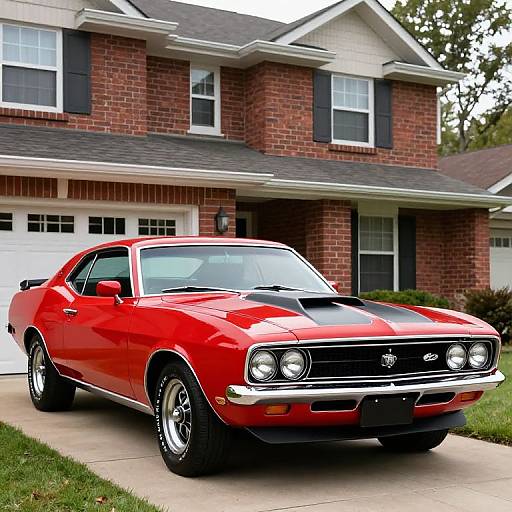 Classic Red 1970 Ford Torino GT