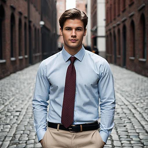 Photorealistic Portrait of Stylish Young Man