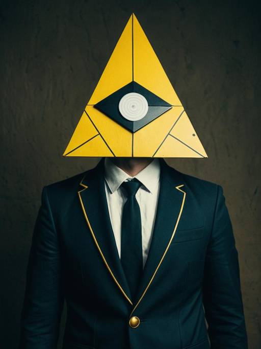 Realistic Bill Cipher Cosplay Photograph