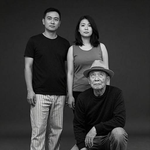 Timeless Black and White Group Portrait