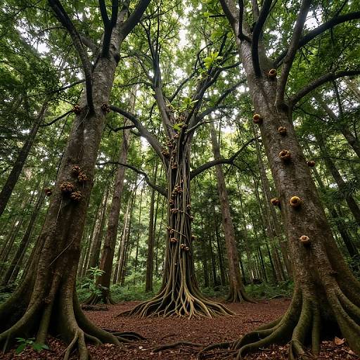 Inverted Forest with Upward Fruit