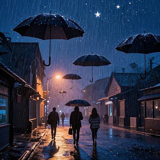 Gravitational Umbrellas Defying Falling Stars