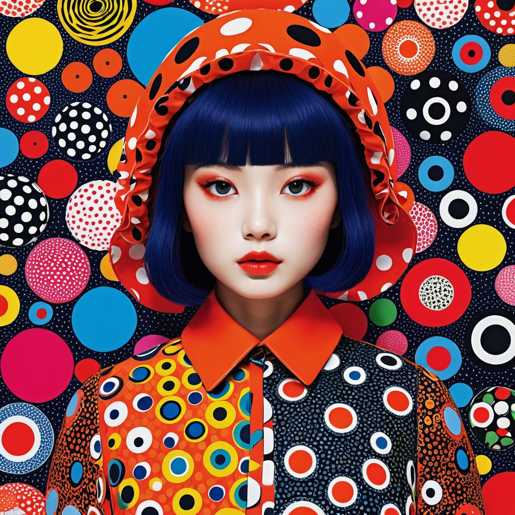 Dynamic Visual Kei Meets Yayoi Kusama Art