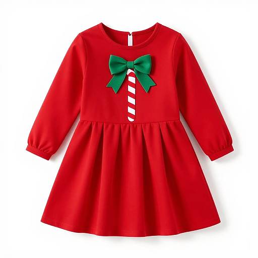 Festive Candy Cane Holiday Dress