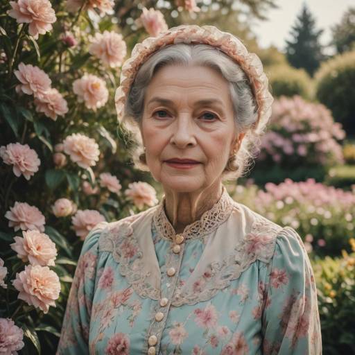 Nostalgic Portrait of Elderly Woman